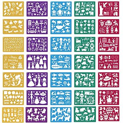 Stencils for Kids,35 PCS Drawing Stencils Templates Kids Reusable Plastic  Stencils with Variety of Themes/Shapes,Girls Boys Christmas Birthday Gift -  Yahoo Shopping