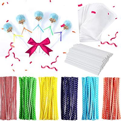 100 WHITE POP STICKS 15cm 6 inch LOLLIPOP STICKS CAKE POPS SWEETS