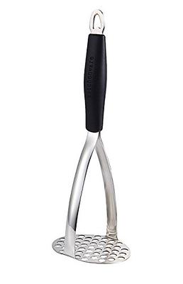 Farberware Professional Stainless Steel Potato Masher with Black Handle