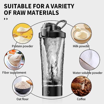 Rechargeable USB Electric Protein Shake Mixer, Shaker Cups for Protein  Shakes and Meal Replacement Shakes - 3.55*3.55*10.25 - Yahoo Shopping