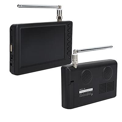 TV portátil, mini TV con antena y sintonizador digital ATSC, puerto USB  HDMI, cable cargador de 12 voltios/alimentación de CA, TV para caravana y