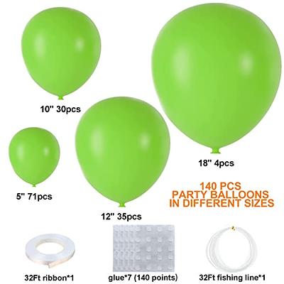 140Pcs Lime Green Balloons Light Green Balloon Garland Arch Kit 5/10/12/18  Inch Matte Latex Green Balloons Different Sizes as Baby Shower Birthday  Balloons Jungle Dinosaur Theme Party Decorations - Yahoo Shopping