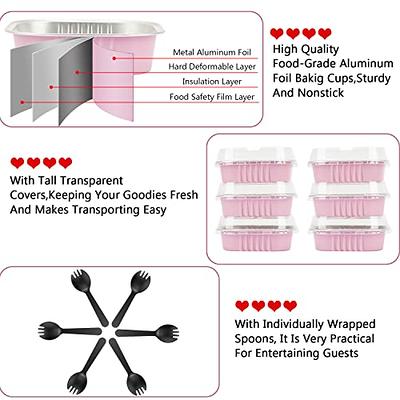 Cupcake Mold 100pcs Aluminum Thickened Foil Cups Cupcake Liners Mini Cake Muffin Molds Baking Molds (Silver), Size: 7.5