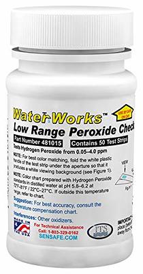 Industrial Test Systems Sensafe 481015 Peroxide Test Strip, Low Range, 50  Seconds Test Time, 0.05-4 ppm Range (Bottle of 50) - Yahoo Shopping