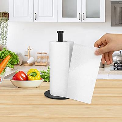 Short Paper Towel Holder, Black Kitchen Roll Holder, Premium Stainless  Steel Paper Towel Holder for Kitche Countertop, 10.43 * 5.51 * 0.24 in -  Yahoo Shopping