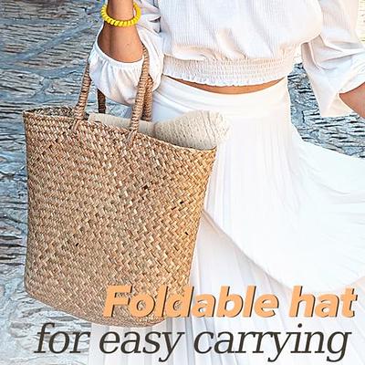 Sun Hat Womens, Beach Floppy Hats for Women Foldable, Wide Brim Summer  Packable Lace Sun Beach Floppy Hats Women