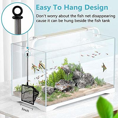 Grepol-V Aquarium Fish Net, 5 Inch Fine Mesh Fish Tank with