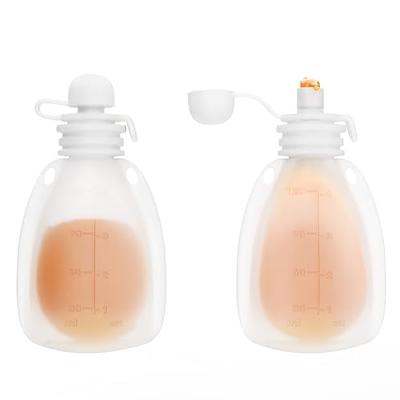 Nümi Reusable Baby Silicone Food Pouches 2 Pack - Refillable Food Storage  for Kids,Baby - Squeeze Pouch Washable Refill - for Yogurt Applesauce and