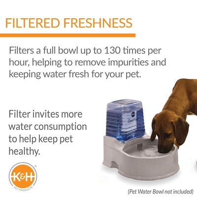 K&h Pet Products Cleanflow Filtered Water Bowl For Dogs Granite