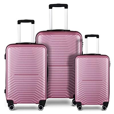SHOWKOO Luggage Sets Expandable ABS Hardshell 3pcs Clearance Luggage  Hardside Lightweight Durable Suitcase sets Spinner Wheels Suitcase with TSA  Lock