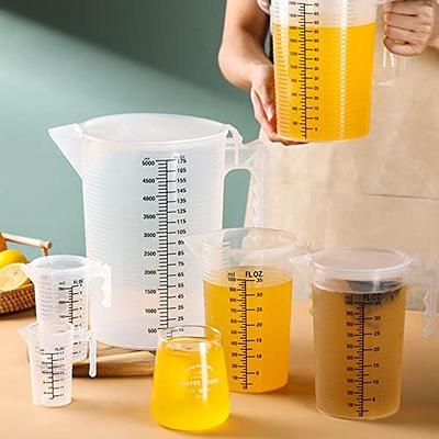  Measuring Plastic Jug with Handle: Measuring Cups