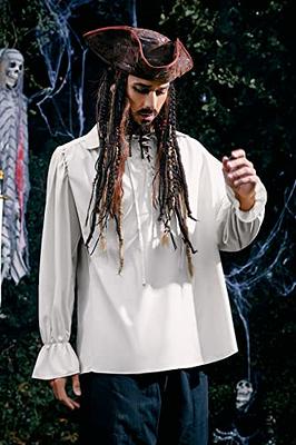 Fun World Costumes Mens White Renaissance Pirate Shirt