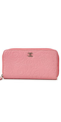 What Goes Around Comes Around Prada Pink Saffiano Continental Wallet