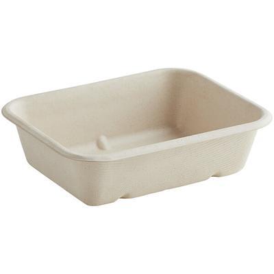 World Centric 5-Compartment Compostable Fiber Bento Box - 300/Case