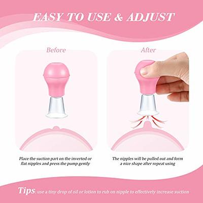 2PCS Women Nipple Sucker Suction Cup Breast Pump Enhancing Devices