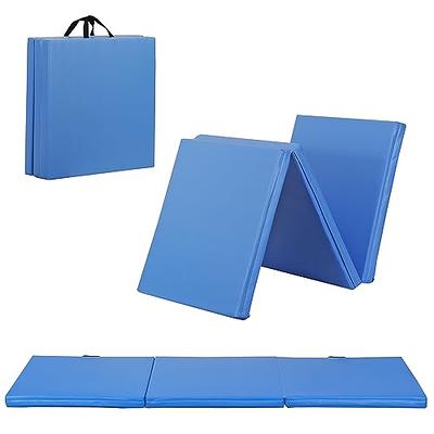 Prosource Fit Tri-Fold Folding Thick Exercise Mat 6'x4' with Carrying  Handles for Tumbling, Martial Arts, Gymnastics, Stretching, Core Workouts