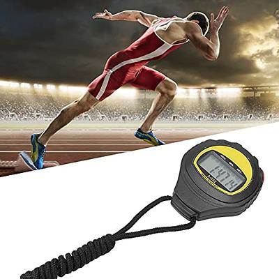 Luminous Stopwatch - Digital Stopwatch Timer with Lanyard, Countdown Sports  Stopwatch Handheld Stop Watches with Alarm & Calendar, Shockproof