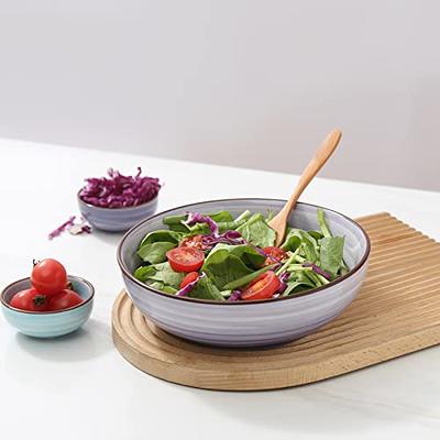 Hokku Designs Sesam Pasta Bowls, 36 Oz Large Ceramic Salad Bowls