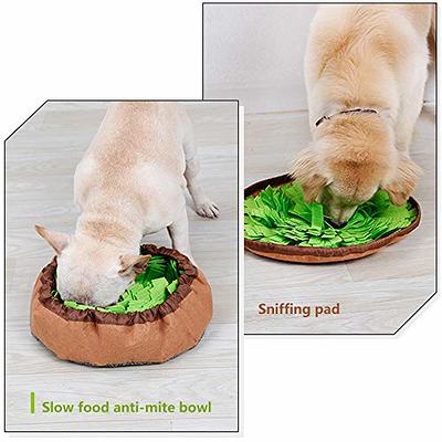  Vivifying Snuffle Mat for Dogs, Adjustable Dog Treats Feeding  Mat for Slow Eating and Keep Busy, Interactive Dog Puzzle Toys Encourages  Natural Foraging Skills and Smell Training (Blue Green) 