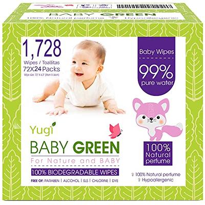  Waterful Plastic Free Baby Wipes, 99.9% Purified Water Wipes,  Vegan, Biodegradable & Fragrance Free, Perfect for Sensitive and Newborn  Skin, Bulk Multipack – 720 Count (12 Packs of 60 Wet Wipes) : Baby