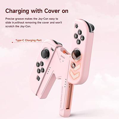  MENEEA Game Handle Connector Compatible with Nintendo Switch  for Joy Con & Switch OLED Model Compatible with Joy Con, 5-in-1 Gamepad  Handle with Wrist Strap Compatible with Nintendo Switch/Switch OLED 