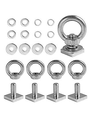 Screw Eyes Metal Screw Hooks Ring Screws Eyebolt Heavy Duty Hook