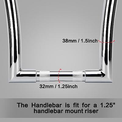 14 INCH RISE APE HANGER HANDLEBARS FAT 1-1/4 DNA MONSTER BARS FOR