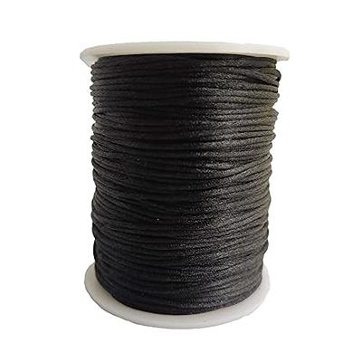 Xiezyu 1.5mm Nylon Satin Cord Thread Beading String for Macrame