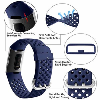 Replacement Band For Fitbit Charge 3 & Charge 4, Blue Size Small S