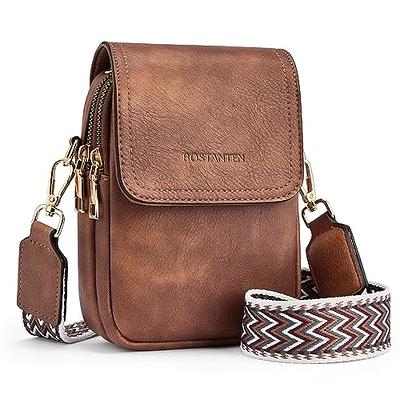 Telena Crossbody Purse for Women Small Crossbody Bags Trendy Vegan Leather  with Adjustable Shoulder Strap Brown - Yahoo Shopping