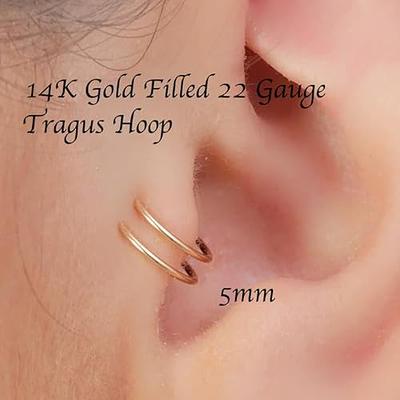 20G Hoop Nose Ring Titanium Hinged Nose Ring – OUFER BODY JEWELRY