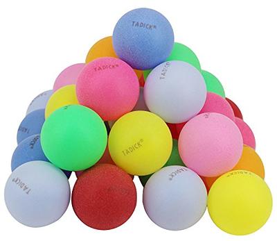 TADICK 50 Pack Beer Ping Pong Balls Assorted Color Washable Plastic Table  Tennis Ball