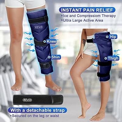 REVIX Full Back Ice Pack for Injuries Reusable Large Gel Ice Wrap for Back Pain Relief from Swelling, Bruises & Sprains by Cold Compression Therapy