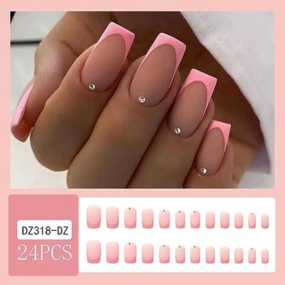 French Glitter Almond False Nails With White Gold Line Designs Press On DIY  Manicure From Wuhuamaa, $30.43 | DHgate.Com