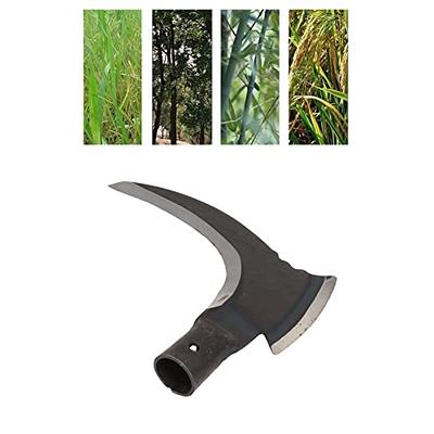 Grass Sickle, Manganese Steel Portable Machete Held Sickle Tool
