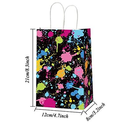 Glow Party Favor Bags Pack of 12, Glow in the Dark Gift Bags for