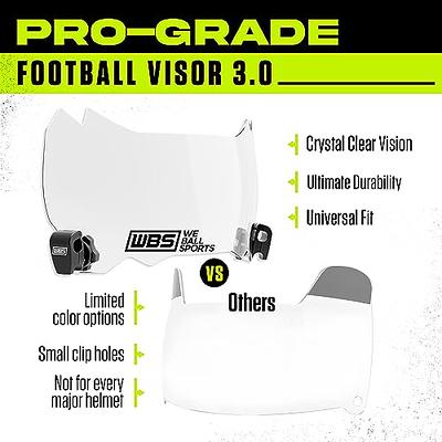 We Ball Sports Football Visor 3.0, Fits Adult & Youth Football Helmets