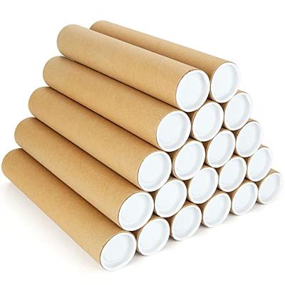 FVIEXE 20Pack Mailing Tubes, 2 Inch x 12 Inch Cardboard Mailing Tube with  Caps Shipping Poster Tubes for Blueprint, Artwork, Document Storage - Yahoo  Shopping