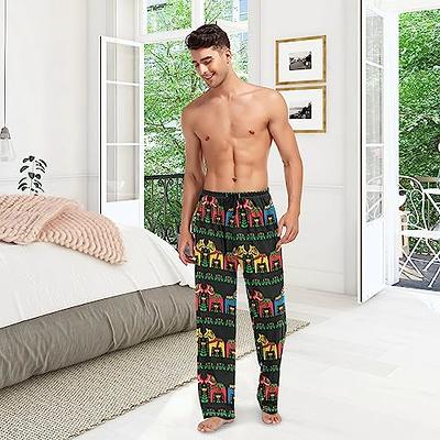 Swedish Dala Horse Folk Art Mens Pajama Pants Lounge Men's Pajama Bottoms Soft  Sleep Pants With Pockets XL - Yahoo Shopping