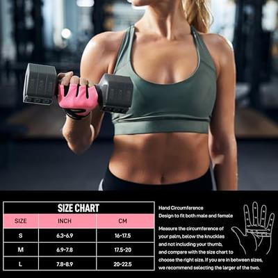 SueStar Micro Workout Gloves for Women 3/4 Finger Gym Gloves, Full