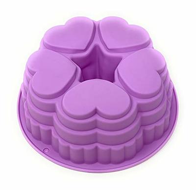 Cake Pan Nonstick, 10Inch Silicone Cake Pan Jello Mold Cake Mold