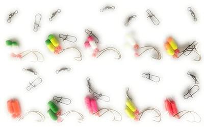 Striped Bass 3-Way Rigs 1,5 & 10-Pack 8/0 Circle Hooks Uncle Mo's Tackle  Saltwater Fishing Gear - Robust 60lb Swivel, 4ft 60lb Monofilament Leader  for