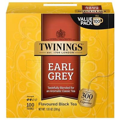 Twinings Tea Earl Grey Tea - Decaffeinated - Case of 6 - 20 Bags