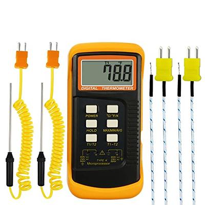 AvaTemp 4 3/4 Digital Pocket Probe Thermometer with Rubber Boot