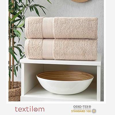 Luxury Cotton Bath Towels Large, Hotel Bathroom Towel, 27x54, 4 Pack