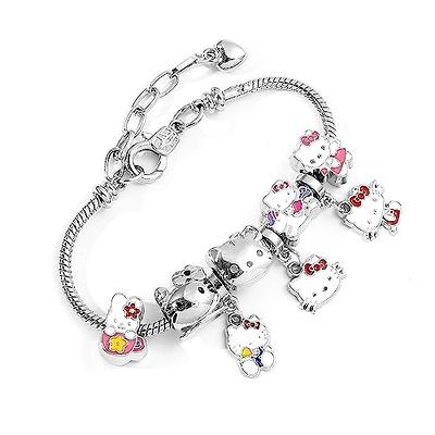 VTELI Cute charm bracelet for women and Girls with kitty cat style, This  kids' chain bracelet is perfect for girls and makes an ideal birthday gift  for them. - Yahoo Shopping