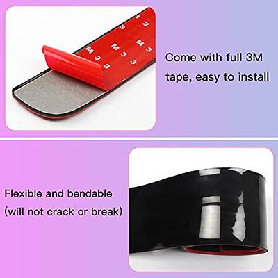 Rear Bumper Protector Guard, Universal Black Scratch-Resistant Trunk Door  Entry Guards Trunk Rubber Protection Strip 