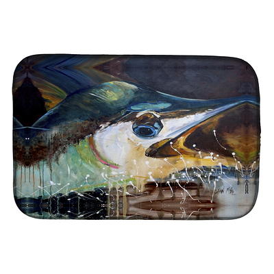 Caroline's Treasures 14 in. x 21 in. Multi-Color Crab Dish Drying