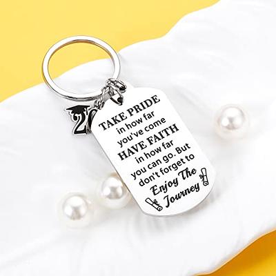 igvean Inspirational Gifts Keychain for Women Graduation Gift for