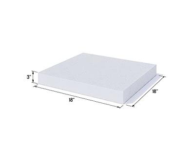 Foamy Foam 2Pack of High Density 3 inch Thick, 18 inch Wide, 18 inch Long Upholstery  Foam, Cushion Replacement - Yahoo Shopping